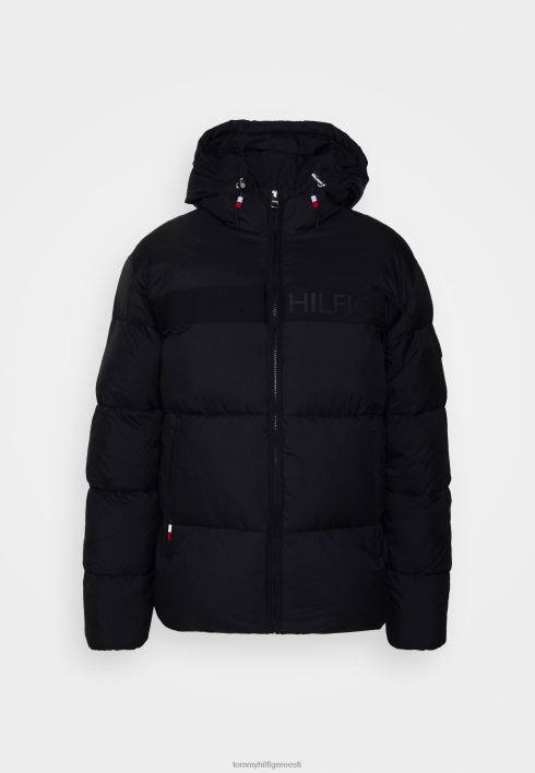 kõrge puhvriga talvejope RJV623853 must Tommy Hilfiger