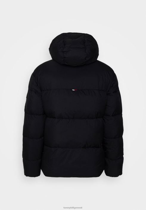 kõrge puhvriga talvejope RJV623853 must Tommy Hilfiger