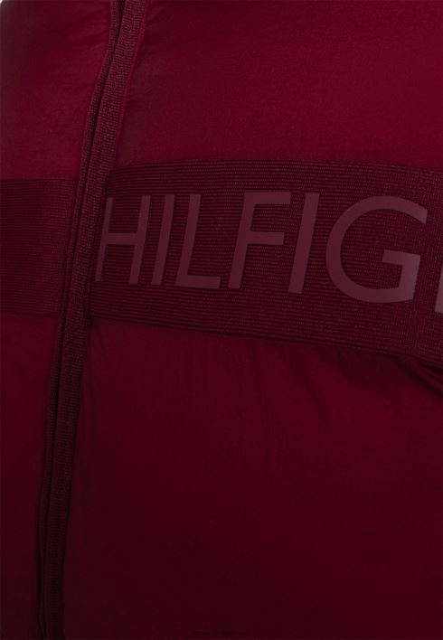 kõrge puhvriga talvejope RJV624377 sügav rouge Tommy Hilfiger