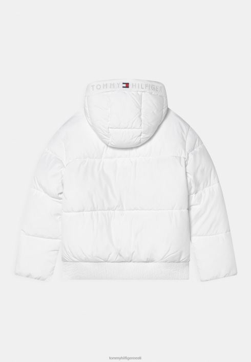 kapuuts kaubamärgiga puhv talvejope RJV624030 valge Tommy Hilfiger