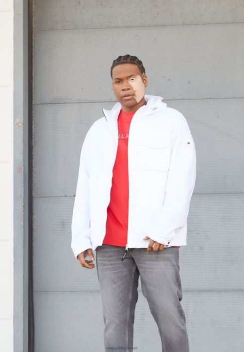 kapuutsiga jakk suve jope RJV626387 optika valge Tommy Hilfiger