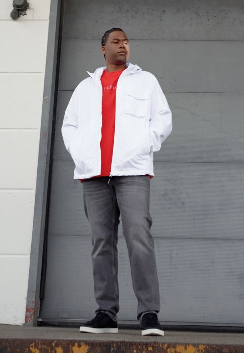 kapuutsiga jakk suve jope RJV626387 optika valge Tommy Hilfiger