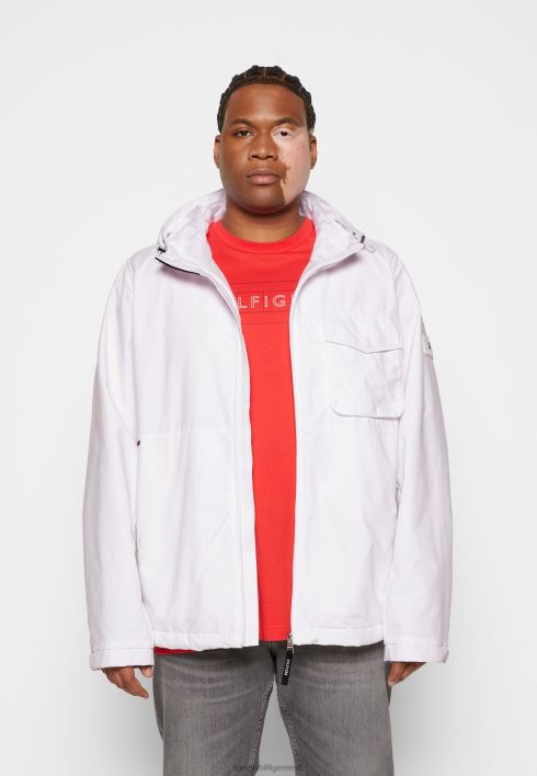 kapuutsiga jakk suve jope RJV626387 optika valge Tommy Hilfiger