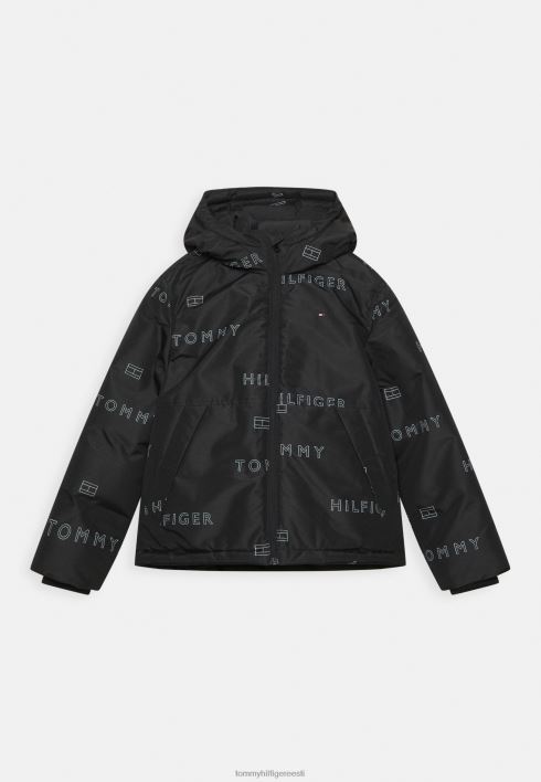 logo korduv kerge jope RJV626345 must Tommy Hilfiger