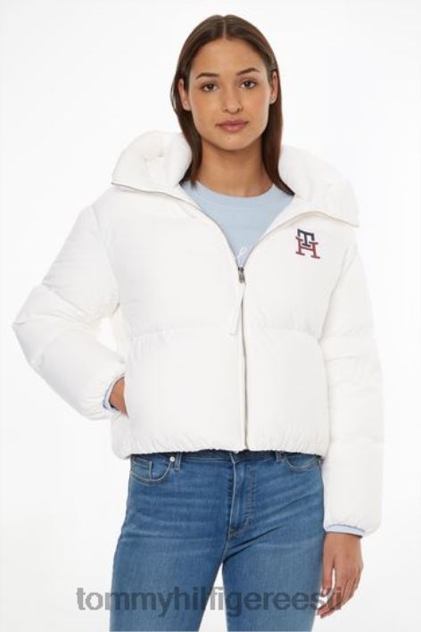 monogrammi märgiga sulejope RJV623643 valge Tommy Hilfiger