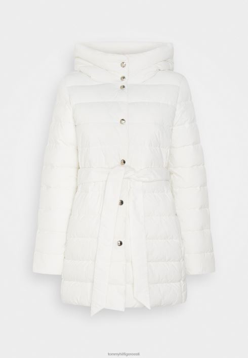naiselik kapuutsiga jakk talvemantel RJV624646 ekru Tommy Hilfiger