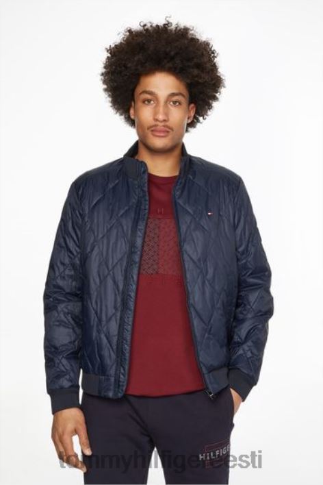 pakitav tepitud bomber jope RJV623595 sinine Tommy Hilfiger
