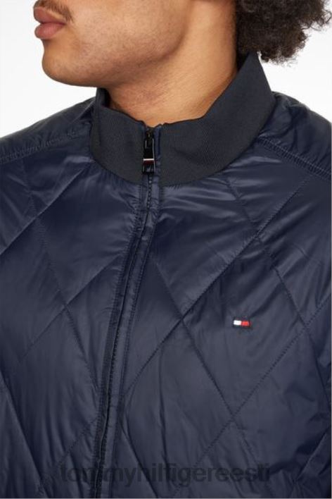 pakitav tepitud bomber jope RJV623595 sinine Tommy Hilfiger