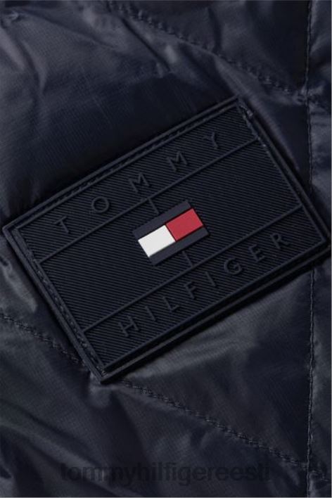 pakitav tepitud bomber jope RJV623595 sinine Tommy Hilfiger
