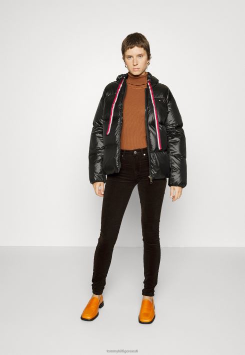 polsterdatud puhvis jope sulejope RJV624638 must Tommy Hilfiger