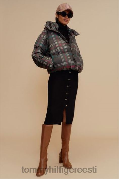 recycle check down puffer jope RJV623543 hall Tommy Hilfiger
