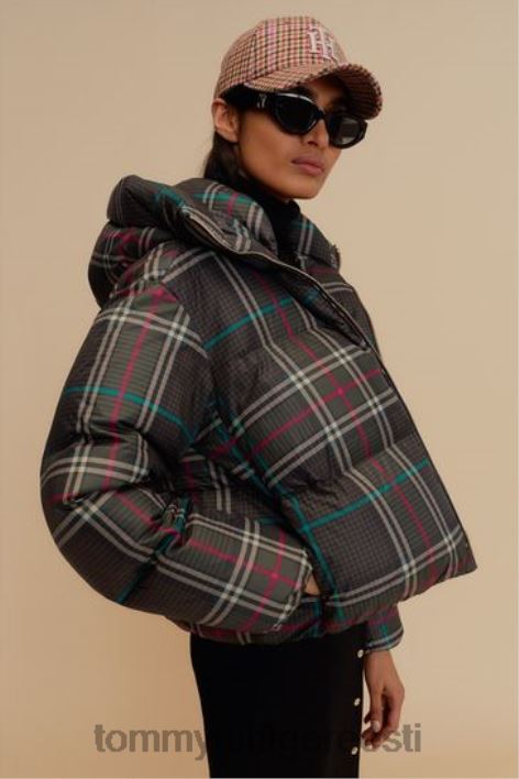 recycle check down puffer jope RJV623543 hall Tommy Hilfiger