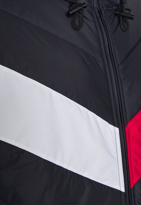 sega meedia tõmblukk läbi kapuutsiga heleda jope RJV624538 sinine meri/multi Tommy Hilfiger