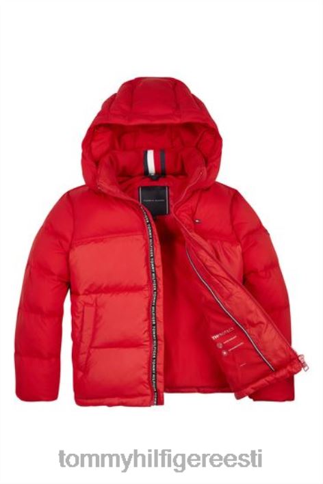 segatud jope RJV623134 punane Tommy Hilfiger