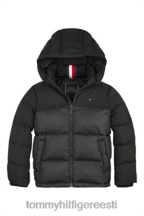 segatud jope RJV623729 must Tommy Hilfiger