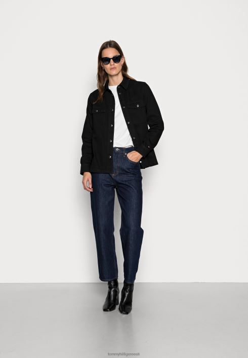 shacket teksajakk RJV628387 must Tommy Hilfiger