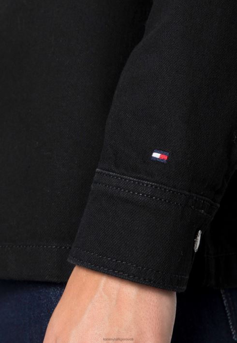 shacket teksajakk RJV628387 must Tommy Hilfiger