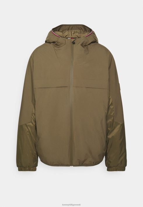 tech kapuutsiga jope talvejope RJV624523 tuhmunud sõjavägi Tommy Hilfiger