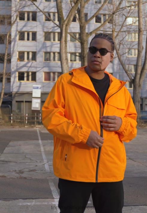 tech kapuutsiga jope veekindel jope RJV628588 hawaii apelsin Tommy Hilfiger