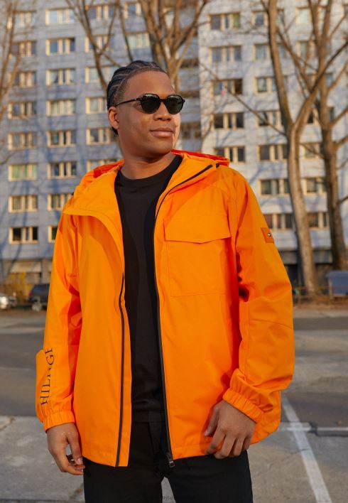 tech kapuutsiga jope veekindel jope RJV628588 hawaii apelsin Tommy Hilfiger