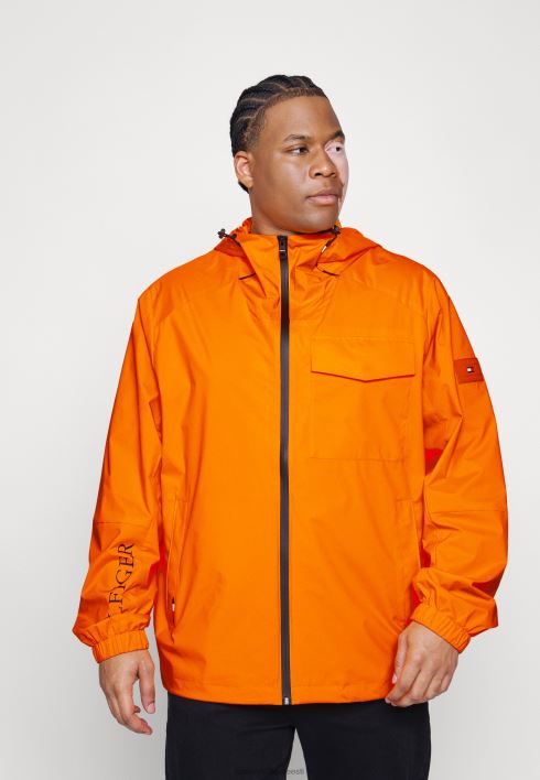 tech kapuutsiga jope veekindel jope RJV628588 hawaii apelsin Tommy Hilfiger