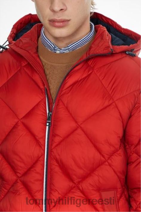 teemanttepitud jakk RJV623572 punane Tommy Hilfiger