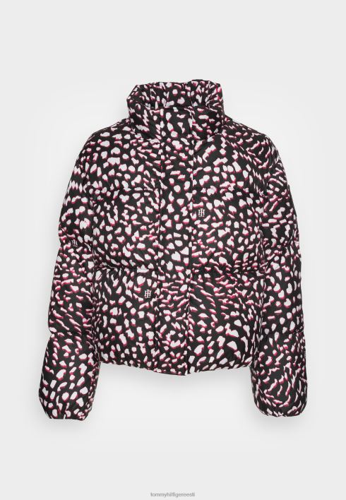 trükitud puffer jope sulejope RJV626298 punane/valge/must Tommy Hilfiger
