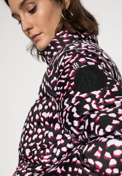 trükitud puffer jope sulejope RJV626298 punane/valge/must Tommy Hilfiger