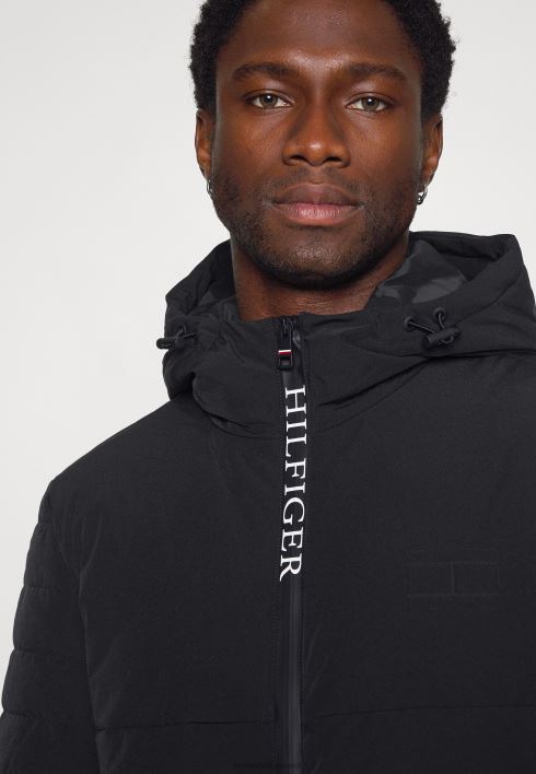 veniv kapuutsiga jope talvejope RJV623940 must Tommy Hilfiger