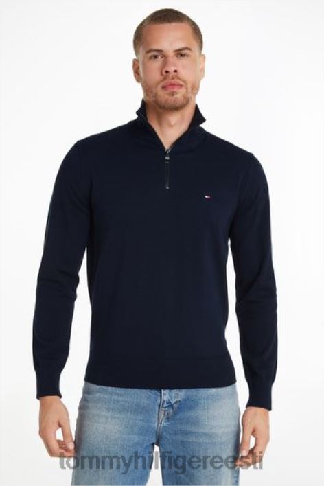 1985. aasta tõmblukuga sviiter RJV623596 sinine Tommy Hilfiger