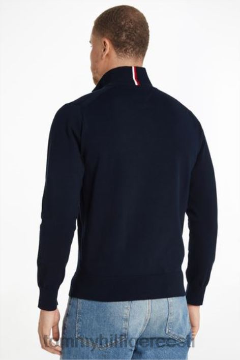 1985. aasta tõmblukuga sviiter RJV623596 sinine Tommy Hilfiger