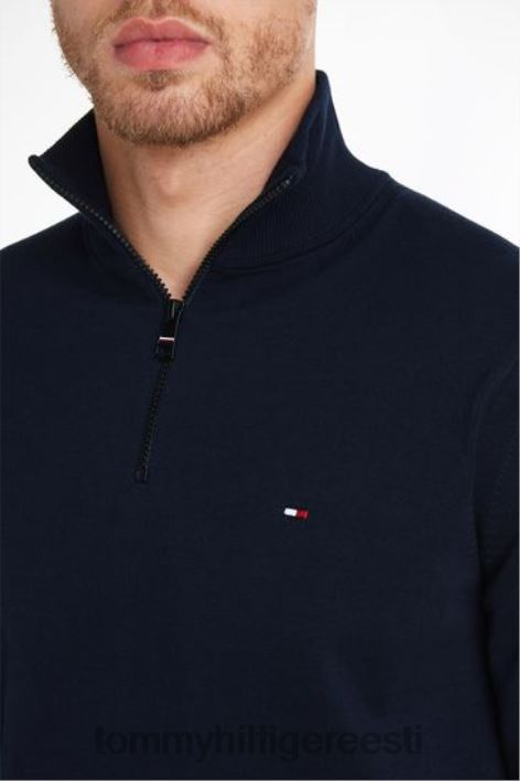 1985. aasta tõmblukuga sviiter RJV623596 sinine Tommy Hilfiger