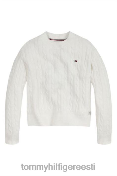 šenill-kaabliga kootud kampsun RJV623486 kreem Tommy Hilfiger