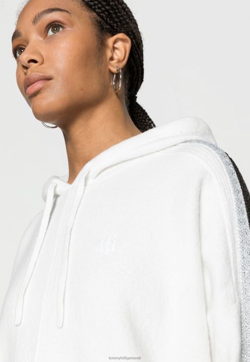 flex lõdvestunud kapuutsiga kampsun RJV627662 ekru Tommy Hilfiger