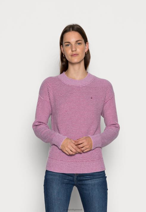 kahetooniline kampsun kampsun RJV628159 karmiinpunane rubiin/helendav Tommy Hilfiger