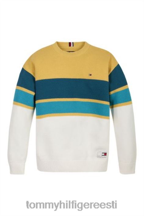 ragbi triibuline kampsun RJV623066 kollane Tommy Hilfiger