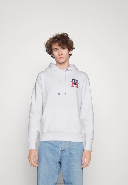 Essentsiaalne monogramm kapuutsiga kapuuts RJV625936 valge Tommy Hilfiger
