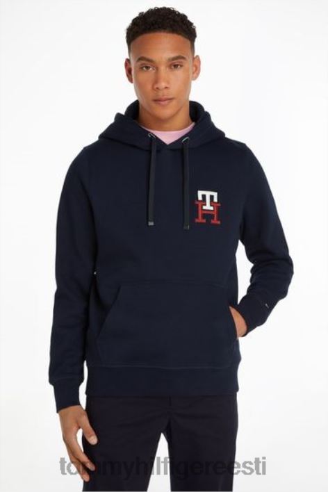 hädavajalik monogramm kapuuts RJV623558 sinine Tommy Hilfiger