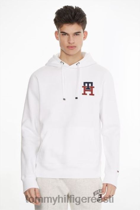 hädavajalik monogramm kapuuts RJV623647 valge Tommy Hilfiger