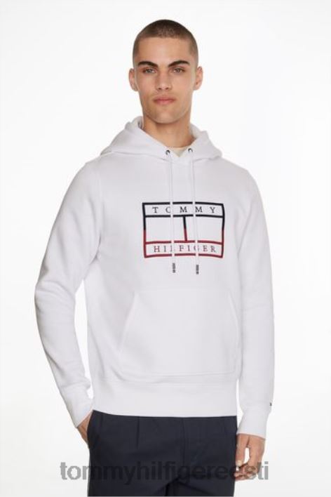 lipuga kontuuriga kapuuts RJV623402 valge Tommy Hilfiger