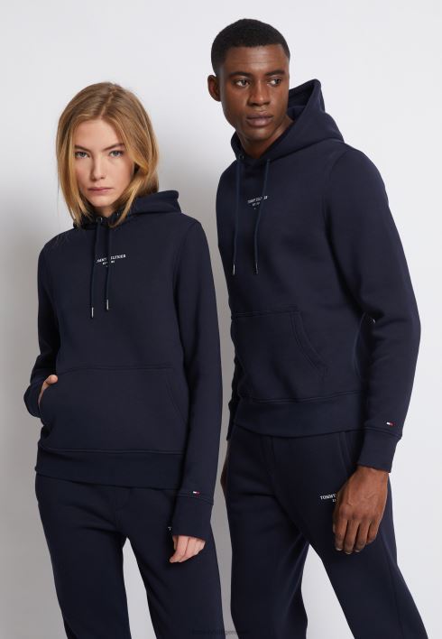 logoga hoodie hoodie RJV627191 kõrbe taevas Tommy Hilfiger