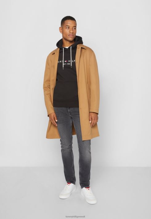 logoga kapuutsiga kapuuts RJV623929 must Tommy Hilfiger