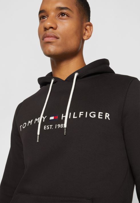 logoga kapuutsiga kapuuts RJV623929 must Tommy Hilfiger
