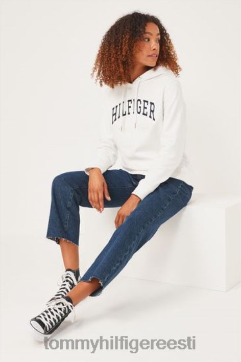 naturaalne ülikooli kapuuts RJV623738 valge Tommy Hilfiger