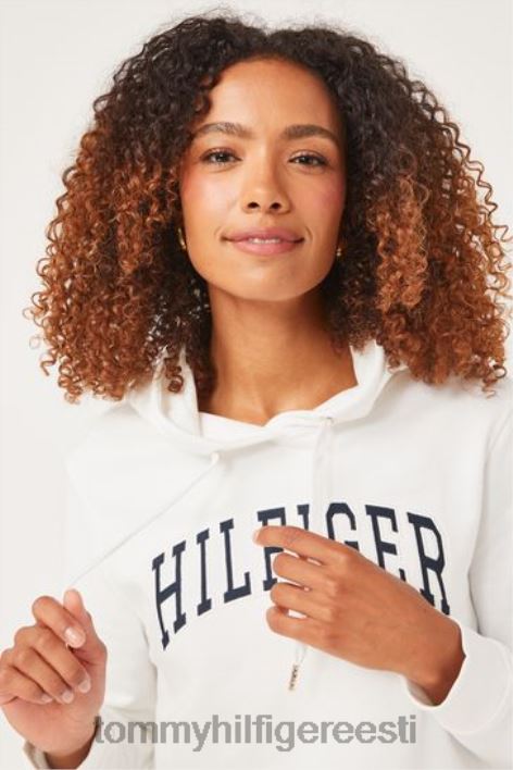naturaalne ülikooli kapuuts RJV623738 valge Tommy Hilfiger