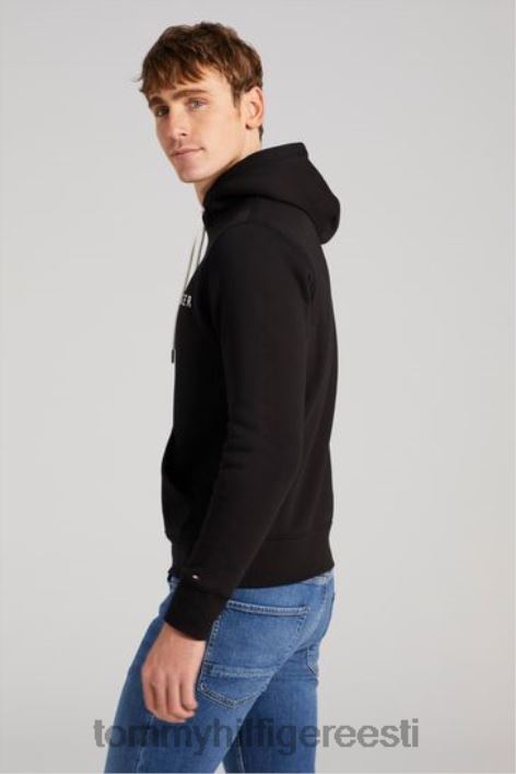 põhilogoga kapuuts RJV623045 must Tommy Hilfiger