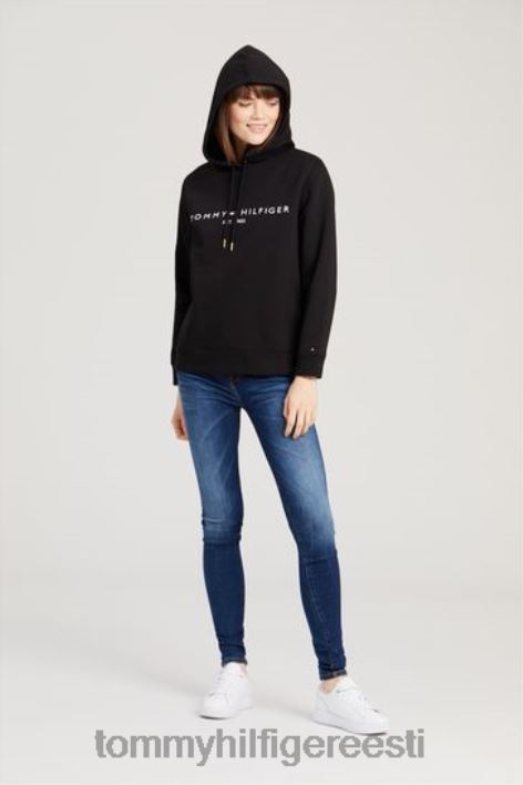 pärandi logoga kapuuts RJV623013 valge Tommy Hilfiger