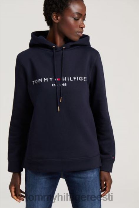 pärandi logoga kapuuts RJV623014 valge Tommy Hilfiger