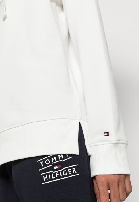 script hoodie hoodie RJV623839 ekru Tommy Hilfiger