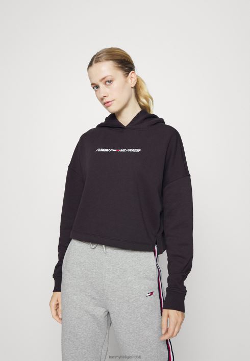 tavaline graafiline kapuutsiga kapuuts RJV626398 must Tommy Hilfiger